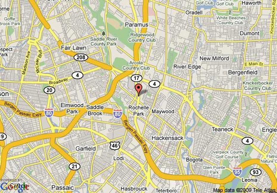 Map Of La Quinta Inn Paramus, Paramus, Paramus, United States, Camden New Jersey, Bamberg