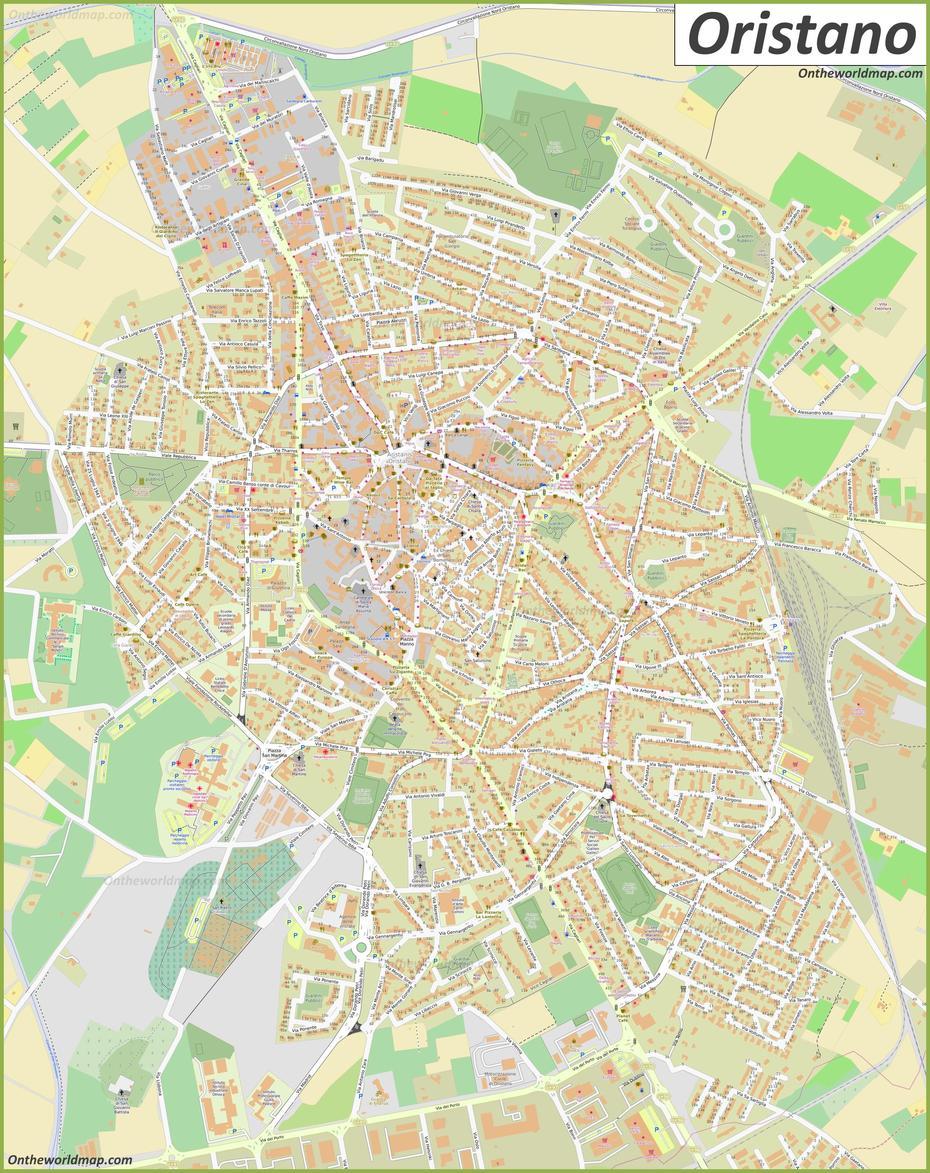 Oristano Maps | Italy | Maps Of Oristano, Oristano, Italy, Oristano Sardinia, Oristano Sardegna