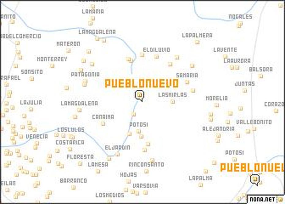 Pueblo Nuevo (Colombia) Map – Nona, Pueblo Nuevo, Colombia, Pueblos De Honduras, Nuevo Durango