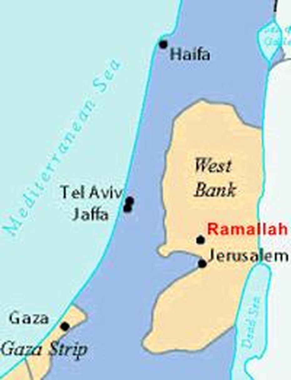 Ramallah Map And Ramallah Satellite Image, Ramallah, West Bank, Ramallah, West Bank Cities