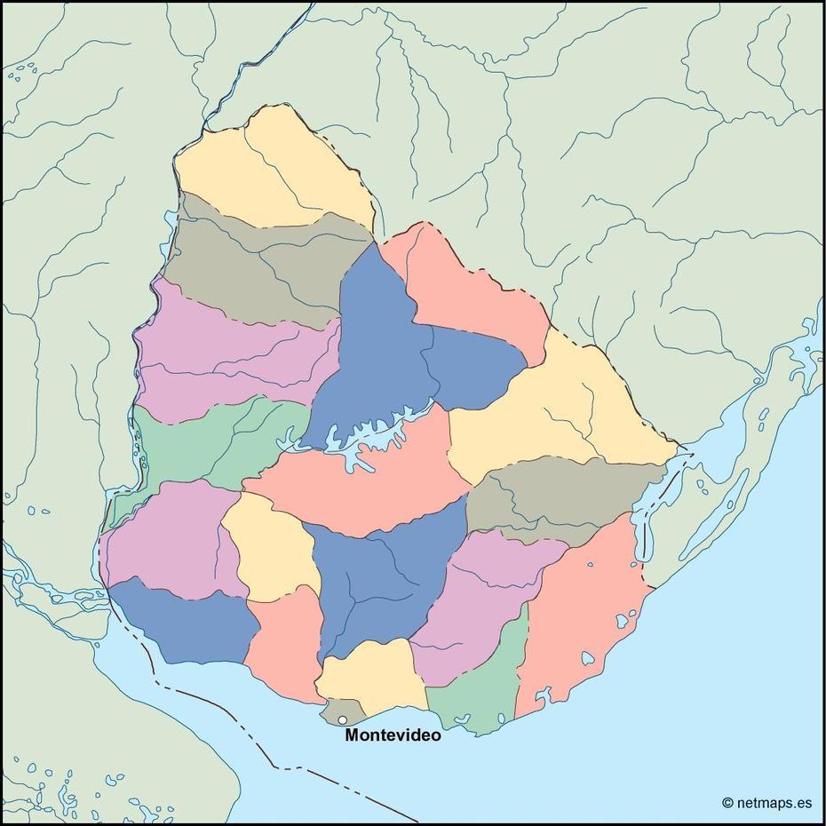 Uruguay Vector Map | Order And Download Uruguay Vector Map, Florida, Uruguay, Rural Uruguay, Cerro Catedral Uruguay