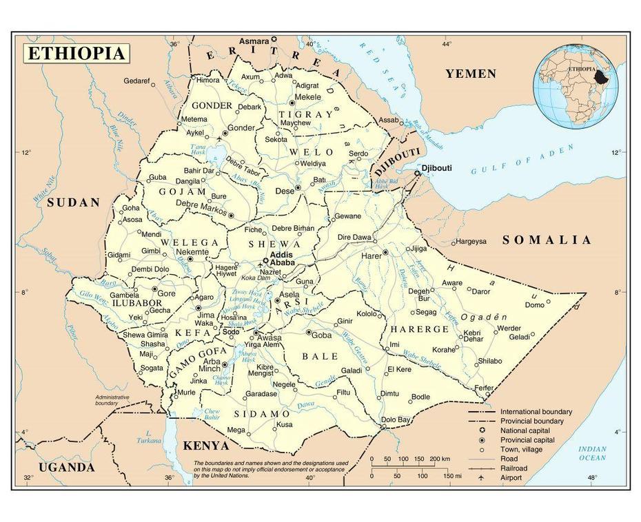 Administrative Map Of Ethiopia Regions, Āzezo, Ethiopia, Physical  Of Ethiopia, Biblical Ethiopia