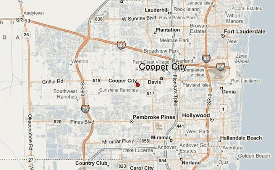 Cooper City Location Guide, Cooper City, United States, Large Road  Of United States, The States