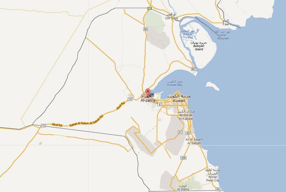 Jahra Map And Jahra Satellite Image, Al Jahrā’, Kuwait, Kuwait Oil Fields, Kuwait New Hospitals