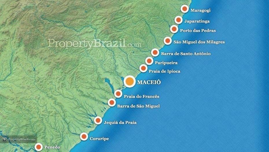 Map-Maceio-Brazil | Viajes, Guia De Viaje, Fotos, Maceió, Brazil, Maceio  Brasil, Alagoas