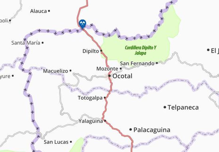 Michelin Ocotal Map – Viamichelin, Ocotal, Nicaragua, Cerro  Mogoton, Nicaragua City