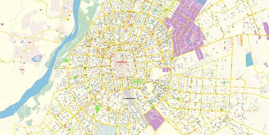 Political  Of Bolivia, Of Santa Cruz Area, Plan High, Santa Cruz, Bolivia