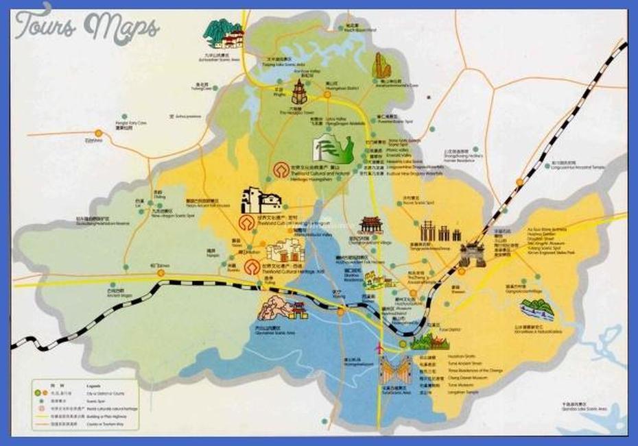 Shenyang Map Tourist Attractions – Toursmaps, Fenyang, China, Ancient China Dynasty, Xiy Airport