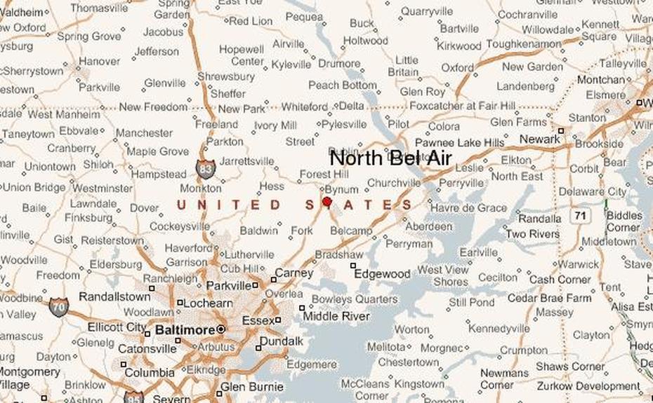 United States Airport, Are United States, Location Guide, Bel Air North, United States