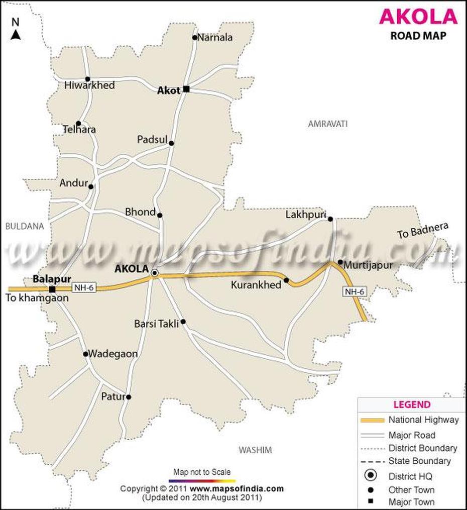 Akola Road Map, Akola, India, Ajmer, Nanjing Agricultural  University