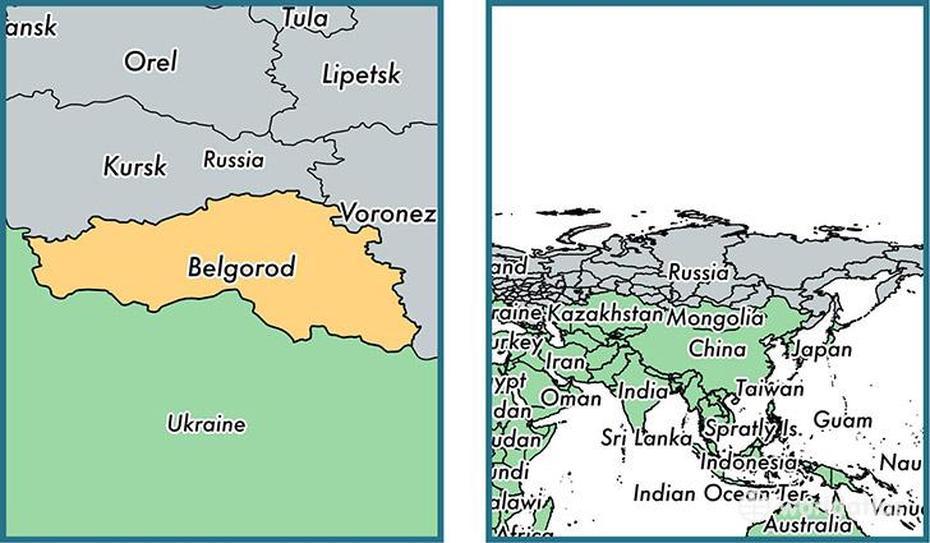 Belgorod Oblast Administrative Region, Russia / Map Of Belgorod Oblast …, Belgorod, Russia, Orenburg Russia, Voronezh