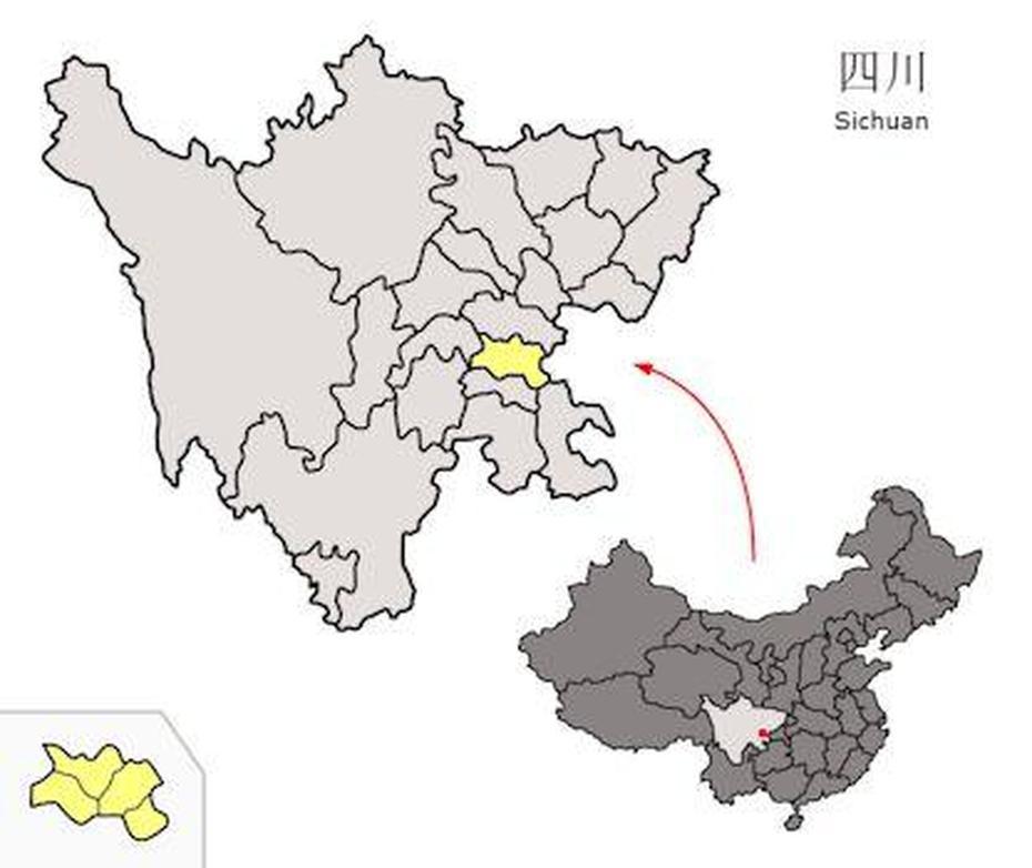 Chinese Cities With Over A Million Population, Neijiang, China, Hunan Province China, China  Grey