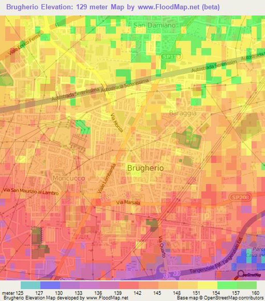 Elevation Of Brugherio,Italy Elevation Map, Topography, Contour, Brugherio, Italy, Presov  Slovakia, Italy  Brugherio