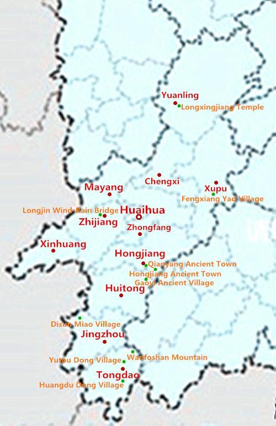 Huaihua Maps – Travel In Huaihua – Zhangjiajie Holiday China Tour & Travel, Huaihua, China, Xiangxi, Huaihai Road  Shanghai
