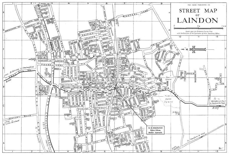 Laindon Map | Laindon | Laindon & District Community Archive, Laindon, United Kingdom, Laindon Essex, Basildon