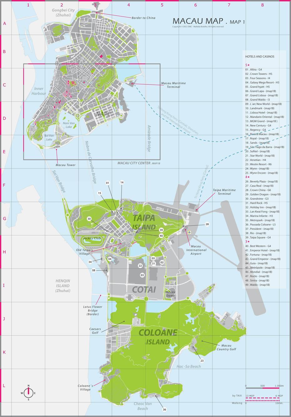 Large Detailed Administrative Map Of Macau. Macau Large Detailed …, Macau, Macau, Wynn Hotel Macau, Macau Asia