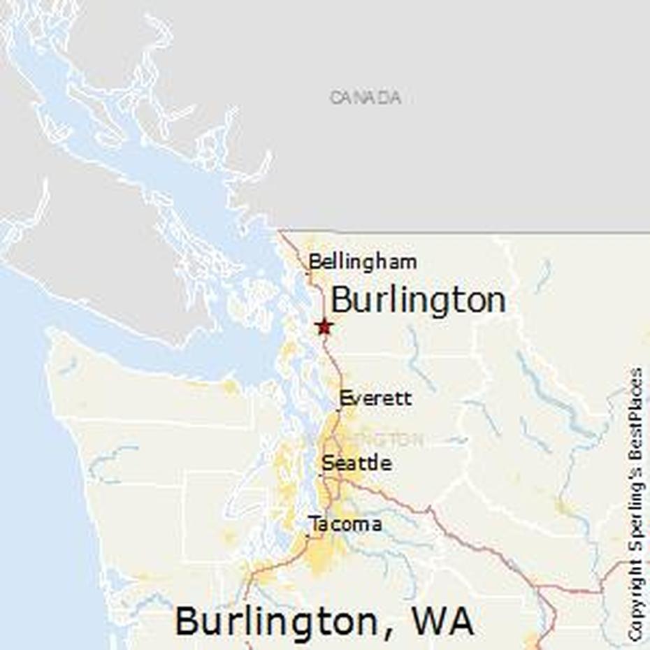 Map Of Burlington Washington | Draw A Topographic Map, Burlington, United States, Burlington, United States