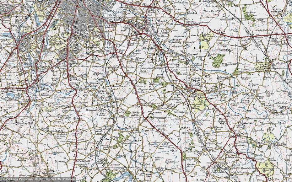 Map Of Shirley, 1921 – Francis Frith, Shirley, United States, United States  Simple, Cool United States