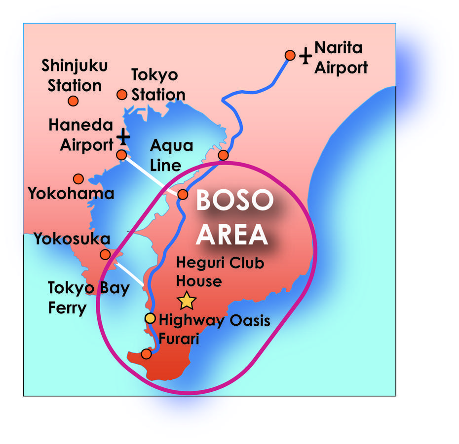 Map3  Cycling In Minamiboso, Near Tokyo  Boso Adventure Tours, Minami-Bōsō, Japan, Dragonborn Character  Art, Boso Peninsula Japan