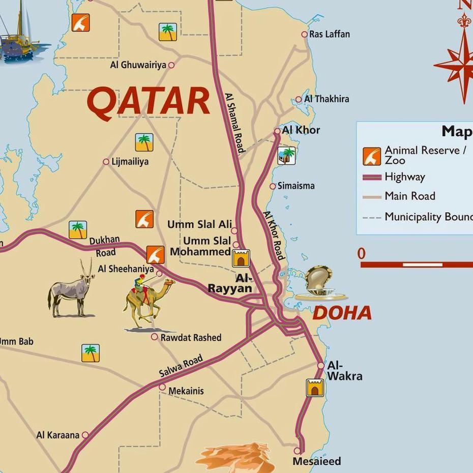 Mapas De Doha – Catar | Mapasblog, Doha, Qatar, Country Of Qatar, Middle East  Qatar