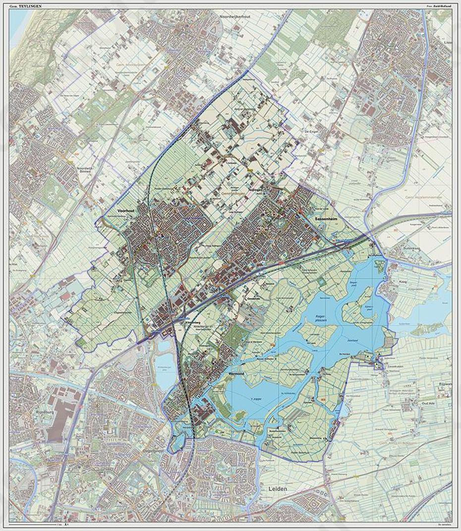 Netherlands City, Netherlands Cities, Kaart Teylingen, Teijlingen, Netherlands