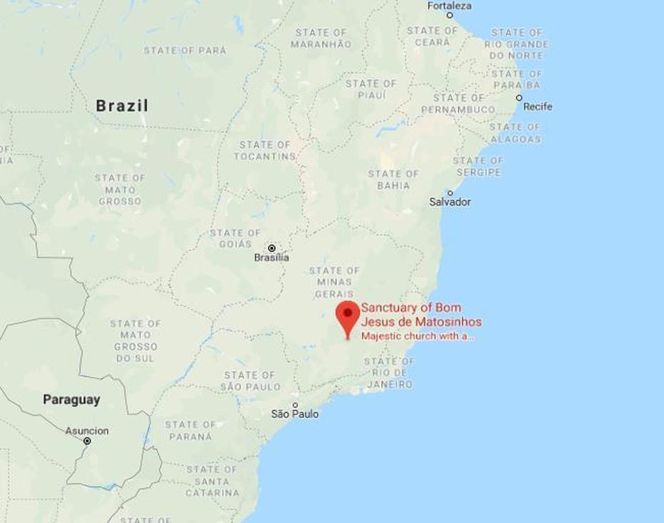 Where Is Sanctuary Of Bom Jesus On Map Of Brazil, Bom Jesus, Brazil, Bom Jesus Portugal, Bom Jesus Church Goa