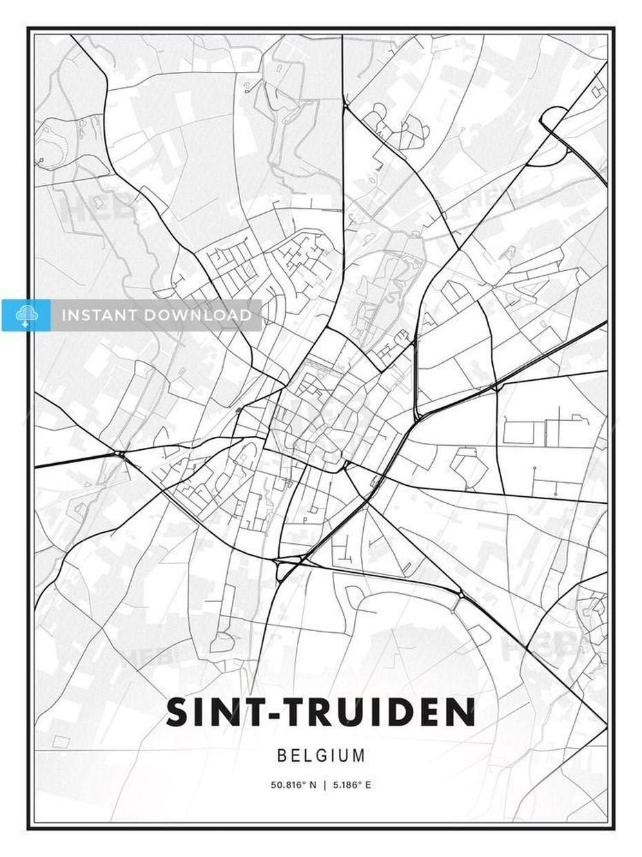 Sint-Truiden, Belgium, Modern Print Template In Various Formats …, Sint-Truiden, Belgium, Luxembourg Belgium, Sint- Pieterskerk