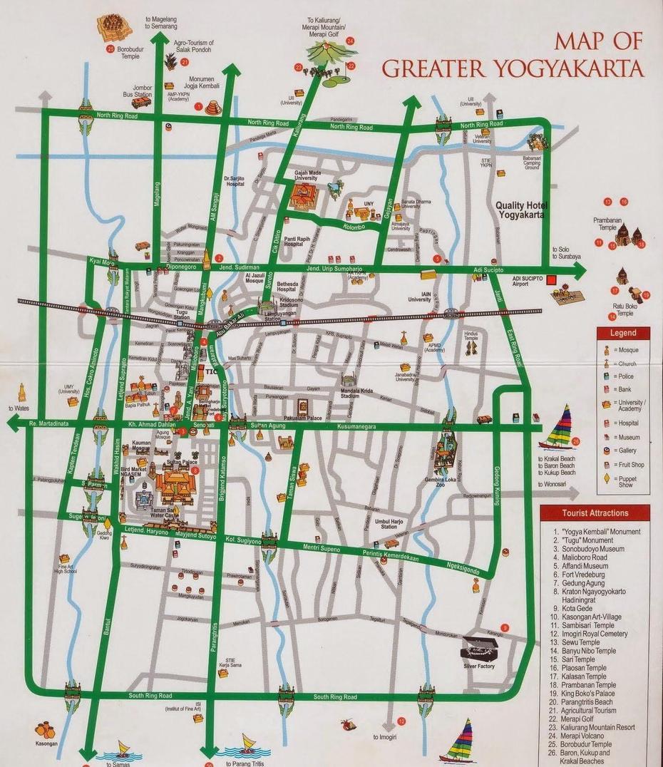 Yogyakarta Tourist Maps | Yogyakarta City Map – Tourist Information, Yogyakarta, Indonesia, Peta Kota Yogyakarta, Surabaya Indonesia