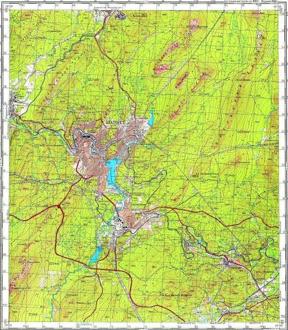 Download Topographic Map In Area Of Zlatoust, Balashikha, Syrostan …, Balashikha, Russia, Mall Balashikha City Russia, Moskovskaya Oblast Russia