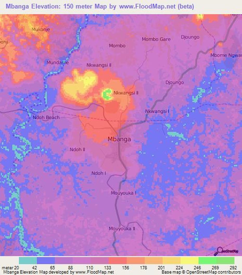 Elevation Of Mbanga,Cameroon Elevation Map, Topography, Contour, Mbanga, Cameroon, Cameroon Location, Cameroon City