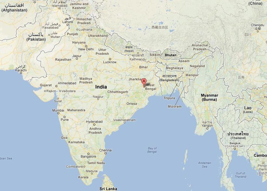 Jamshedpur Map, Jamshedpur, India, Mumbai India On A, Ranchi India