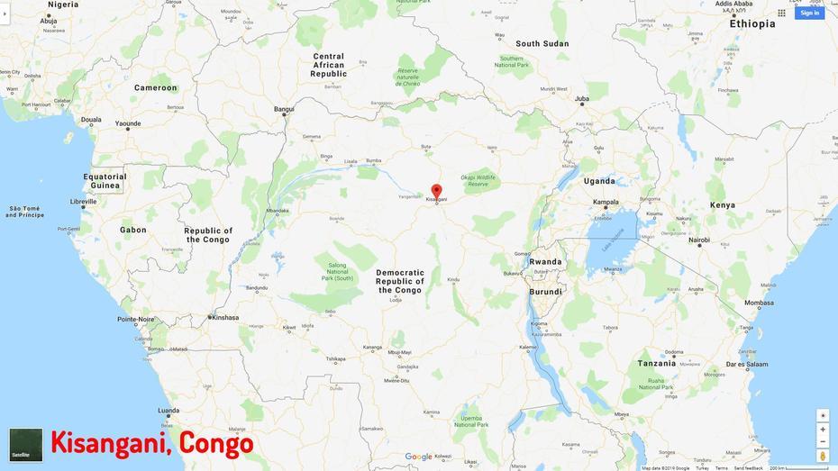 Kisangani Map, Kisangani, Congo (Kinshasa), Republic Of Congo Cities, Carte Du Congo Kinshasa