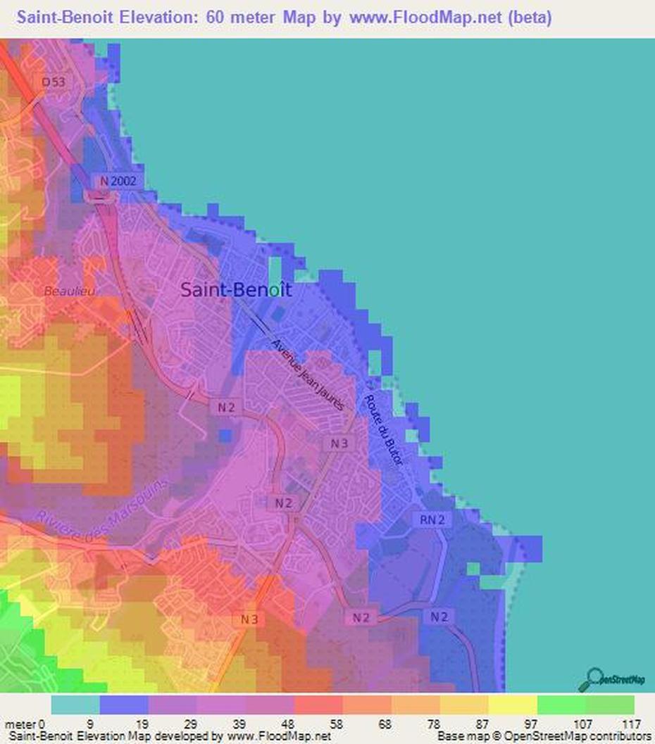 La Reunion France, Saint -Denis Reunion, Topography, Saint-Benoît, Reunion