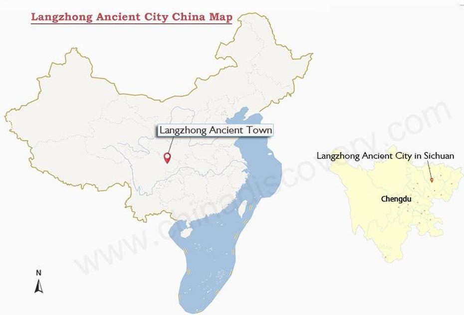 Langzhong Ancient City Tour & Langzhong Travel Guide, Zangang, China, China  By Province, China  With Flag