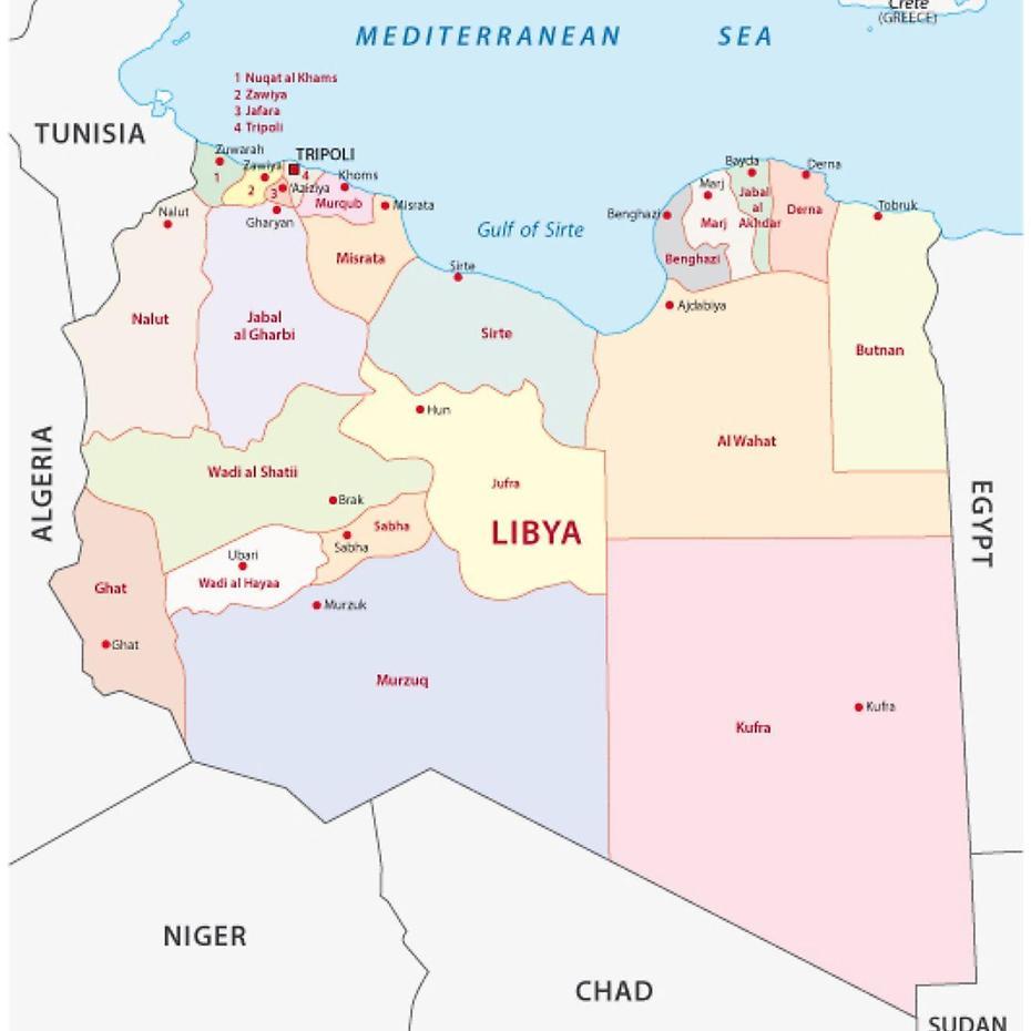 Libya Maps & Facts – World Atlas, Waddān, Libya, Sirte Libya, Libyan Desert On