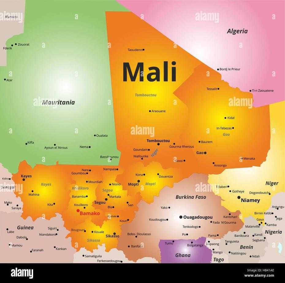 Mali Location, Mali Country, Alamy, Balandougou, Mali