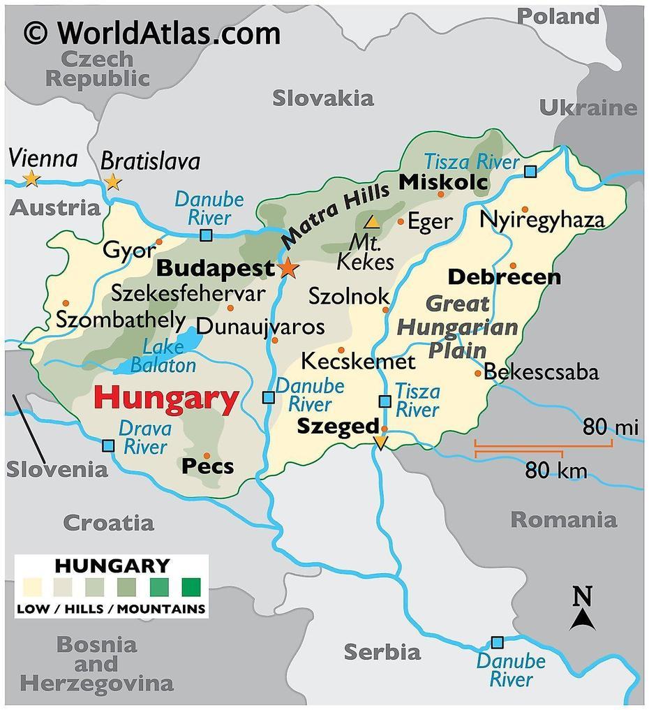 Miskolc, Northern Hungary, World Atlas, Salgótarján, Hungary