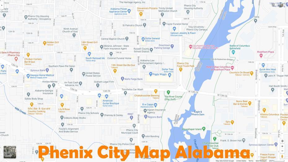 Phenix City, Alabama Map, Phenix City, United States, Downtown Phenix City Alabama, Phenix City Amphitheater