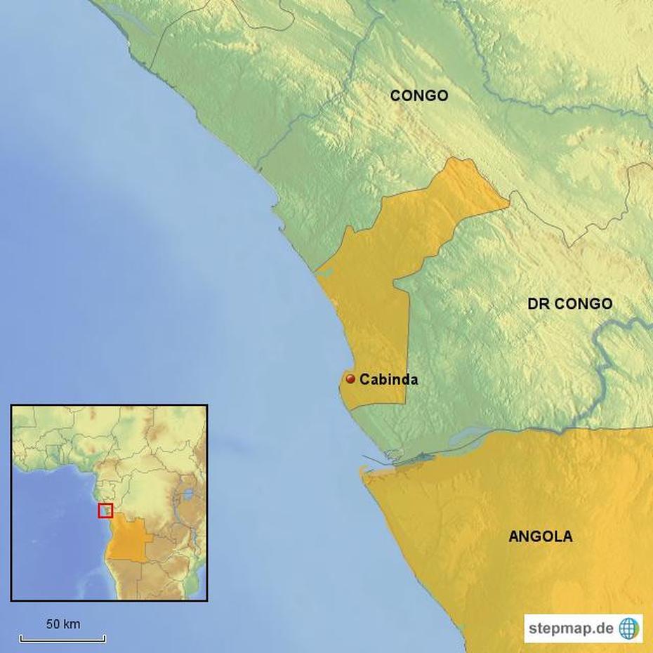 Stepmap – Cabinda / Angola – Landkarte Fur Angola, Cabinda, Angola, Luanda Angola, Angola Capital