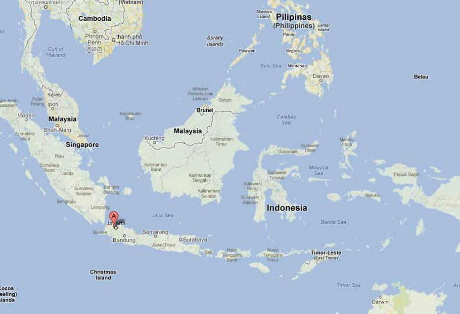 Tangerang Map And Tangerang Satellite Image, Sangereng, Indonesia, Indonesia Asia, Indonesia Countries