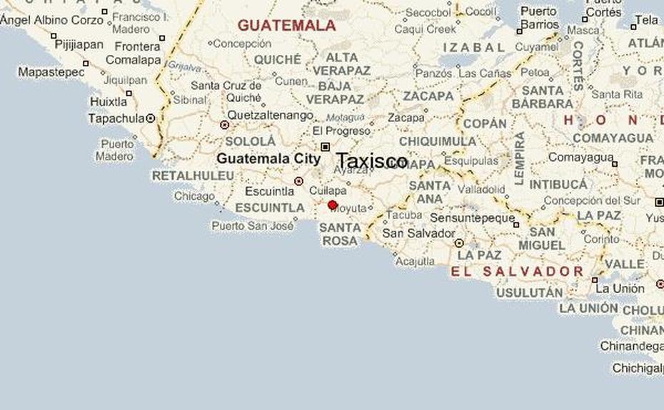 Taxisco Location Guide, Taxisco, Guatemala, Guatemala  Outline, Guatemala  With Cities