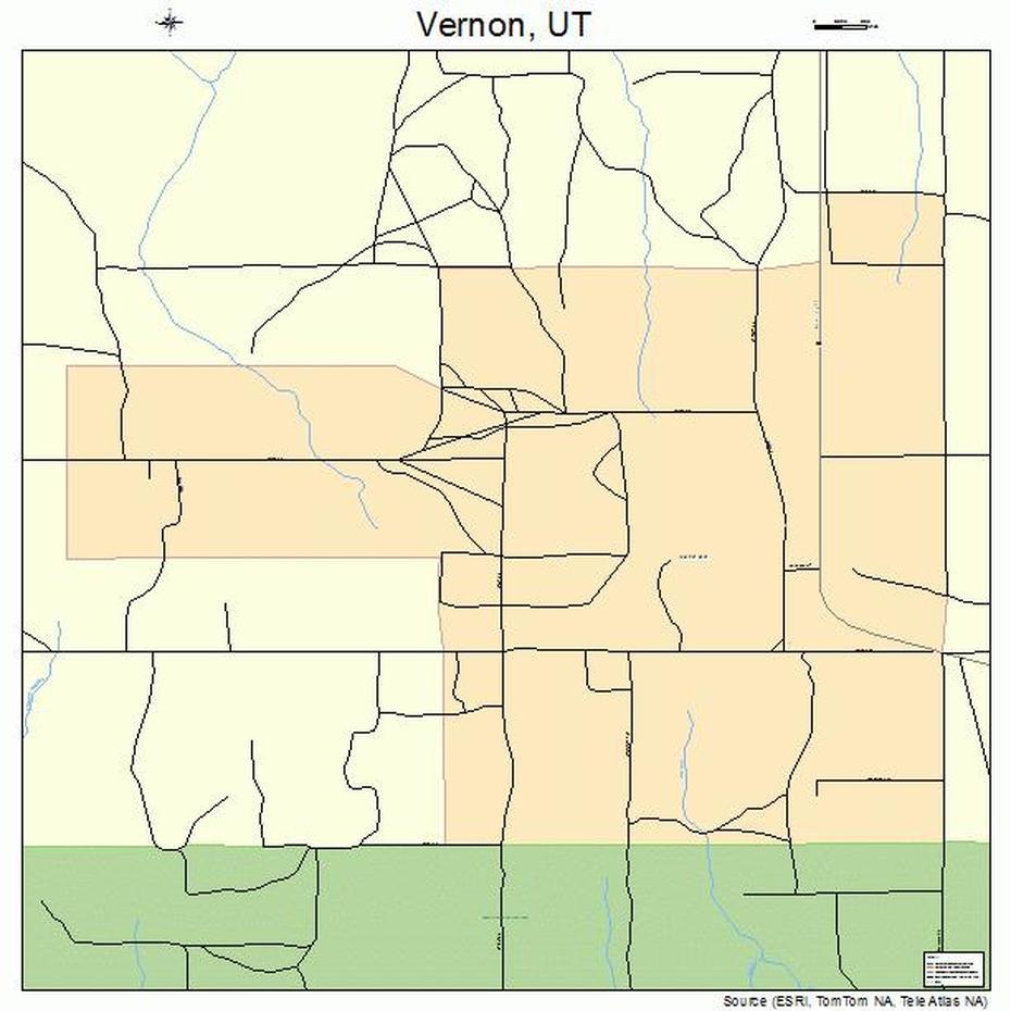 Vernon Utah Street Map 4980200, Vernon, United States, Vernon, United States