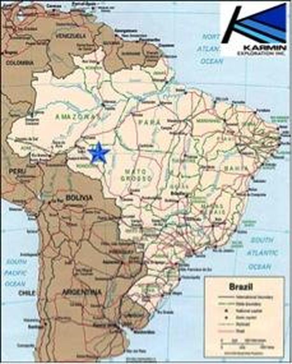 Aripuana Gold Project  Karmin Exploration, Aripuanã, Brazil, Brazil  Printable, Simple Brazil