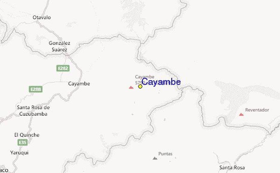 Ecuador Mountains, Cayambe Coca, Informacion, Cayambe, Ecuador