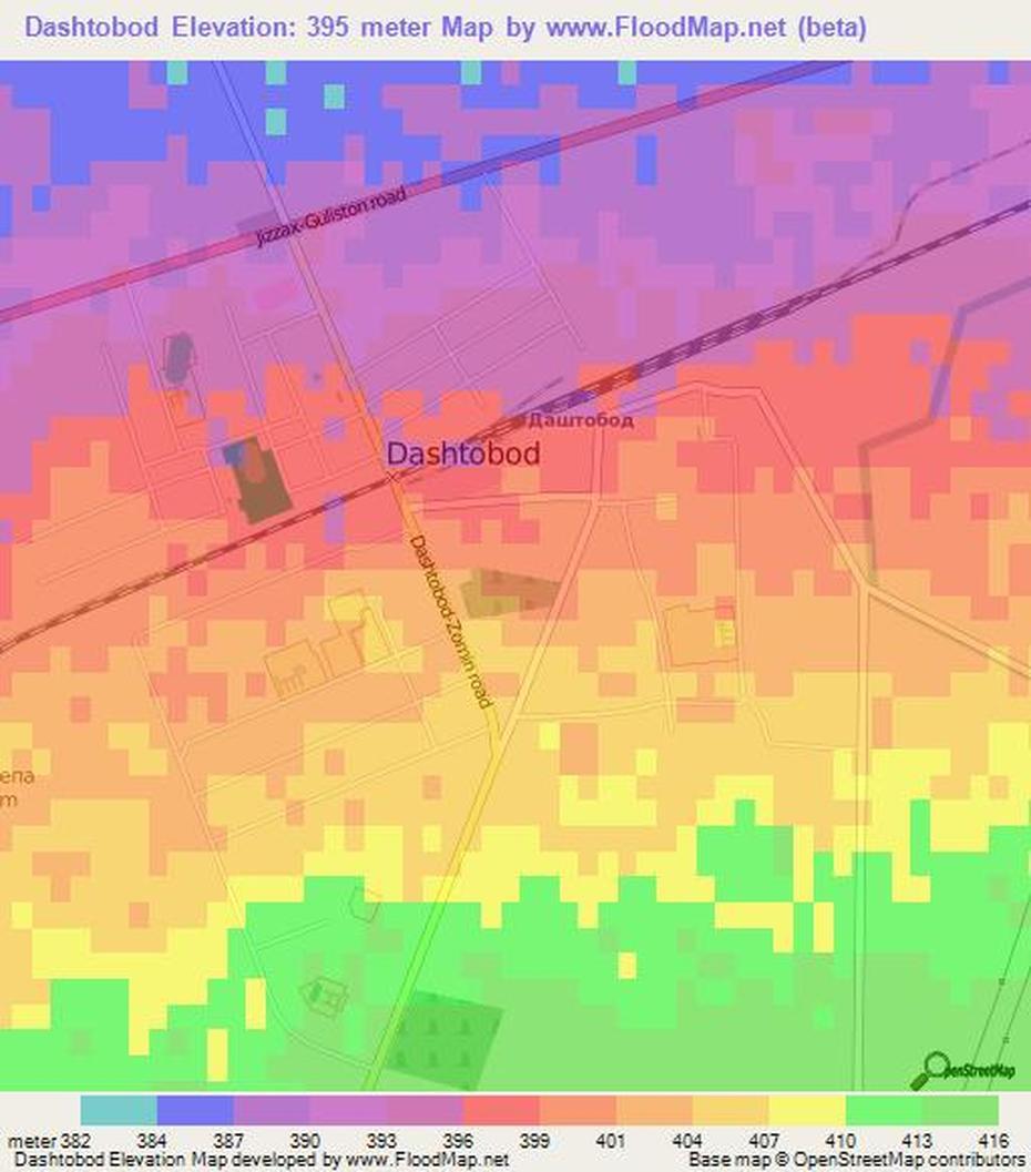 Elevation Of Dashtobod,Uzbekistan Elevation Map, Topography, Contour, Dashtobod, Uzbekistan, Uzbekistan  Of Country, Uzbekistan Air Force