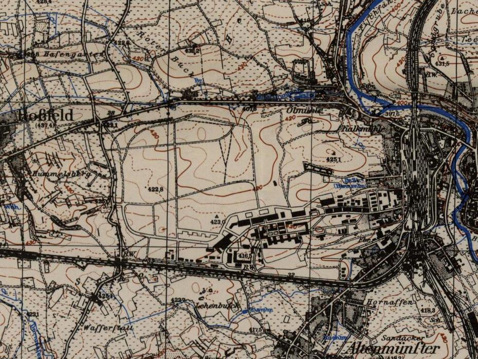 Germany Elevation, Crailsheim Germany Army 151 Inf, Military Airfield, Crailsheim, Germany