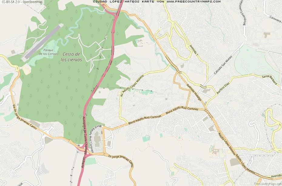 Karte Von Ciudad Lopez Mateos :: Mexiko Breiten- Und Langengrad …, Ciudad López Mateos, Mexico, Mexico City Satellite, Cuernavaca Mexico