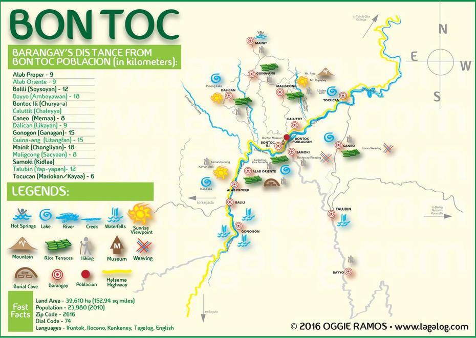 Lagalog Philippines Travel Photography Blog: Bontoc Map V3: Based On …, Bontoc, Philippines, Bontoc House, Sagada Philippines