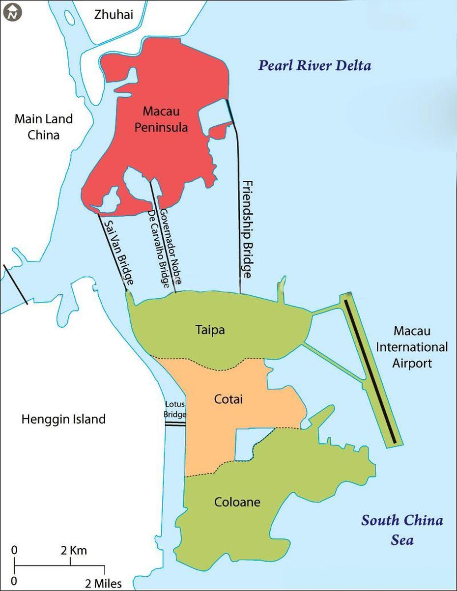 Macau Map, Travel Map Of Macau, Macau, Brazil, Macao, Macau Tower