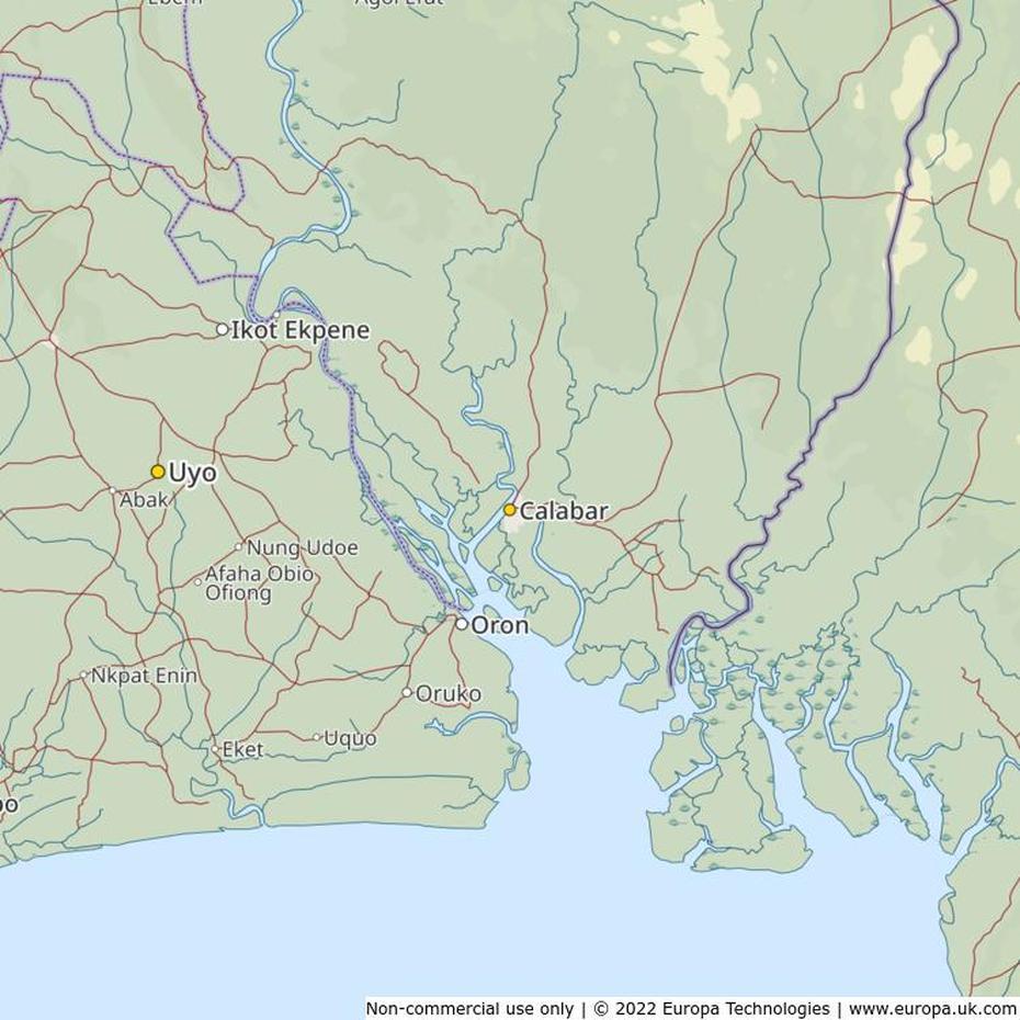 Map Of Calabar, Nigeria | Global 1000 Atlas, Calabar, Nigeria, Nigeria  With Cities, Enugu Nigeria